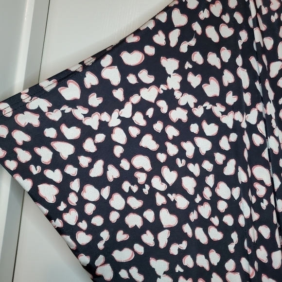 T Bags Abstract Heart Printed Dress Valentines Day Date Large - Picture 3 of 12